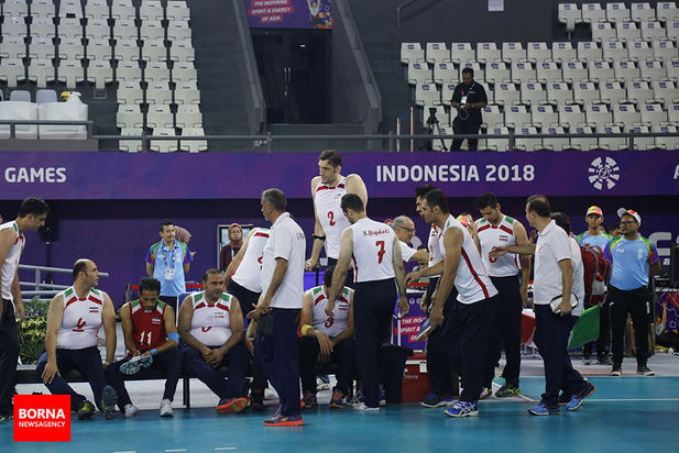دیدار تیم‌های والیبال ایران و عراق - پاراآسیایی جاکارتا ۲۰۱۸