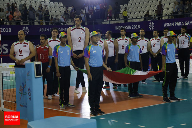 دیدار تیم‌های والیبال ایران و عراق - پاراآسیایی جاکارتا ۲۰۱۸