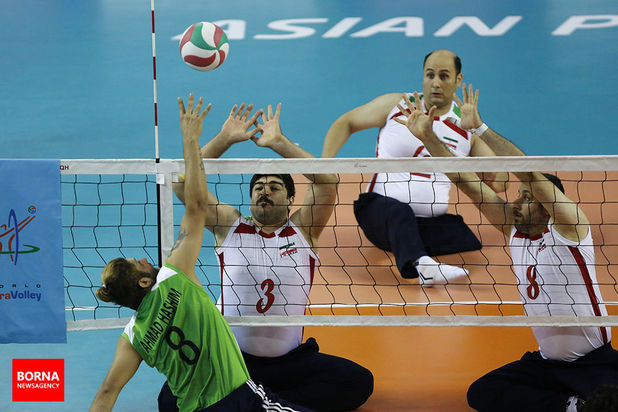 دیدار تیم‌های والیبال ایران و عراق - پاراآسیایی جاکارتا ۲۰۱۸