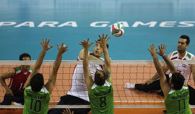 دیدار تیم‌های والیبال ایران و عراق - پاراآسیایی جاکارتا ۲۰۱۸