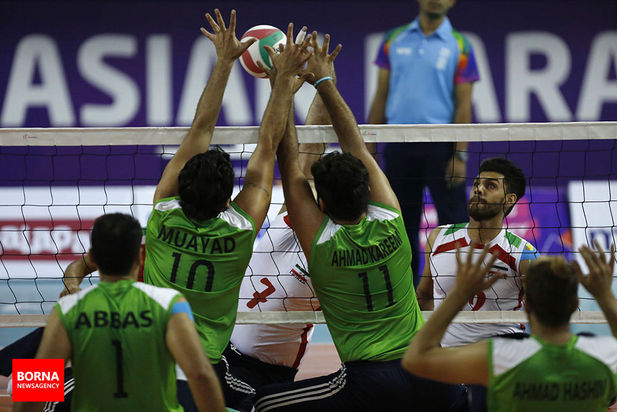 دیدار تیم‌های والیبال ایران و عراق - پاراآسیایی جاکارتا ۲۰۱۸