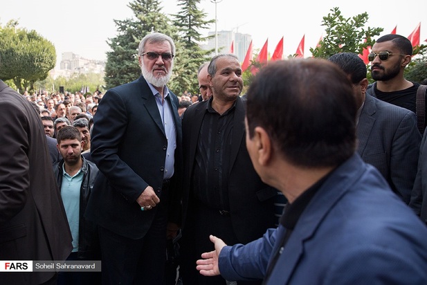 تصاویر مراسم تشییع پیکر بهرام شفیع