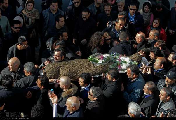 تشییع پیکر پیام صابری