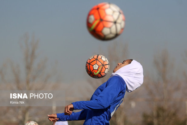 تمرین تیم ملی فوتبال بانوان