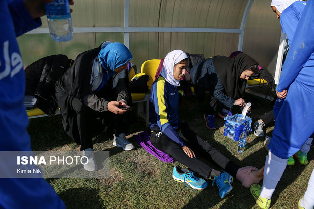 تمرین تیم ملی فوتبال بانوان