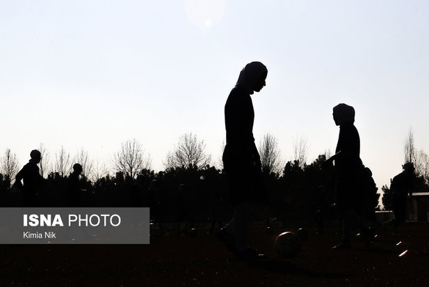 تمرین تیم ملی فوتبال بانوان