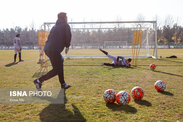 تمرین تیم ملی فوتبال بانوان