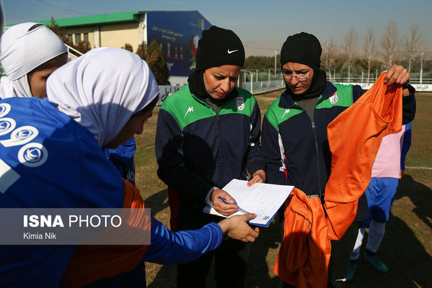 تمرین تیم ملی فوتبال بانوان
