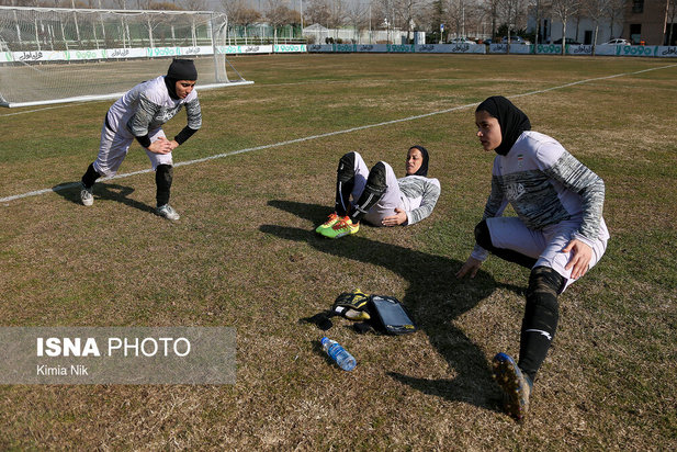 تمرین تیم ملی فوتبال بانوان