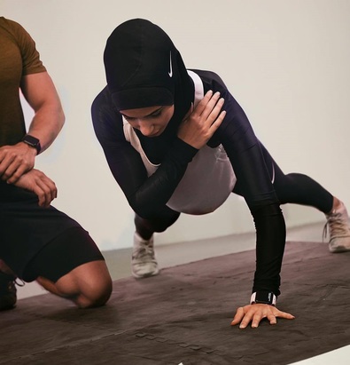 بوکسور محجبه