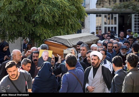 تشییع پیکر ابراهیم آبادی