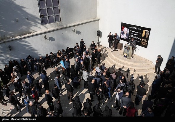 تشییع پیکر ابراهیم آبادی