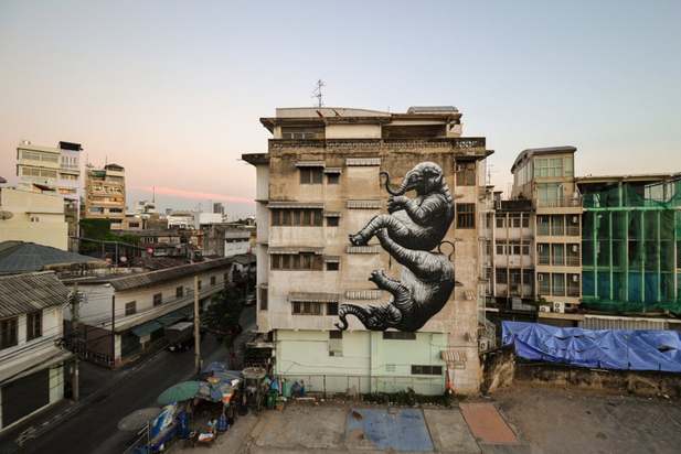 دیوار نگارهای هنرمند بلژیکی