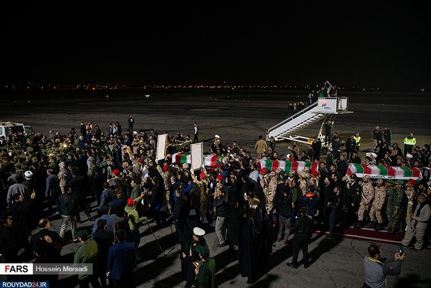 پیکر سردار سلیمانی و ابومهندس المهدی به اهواز رسیدند