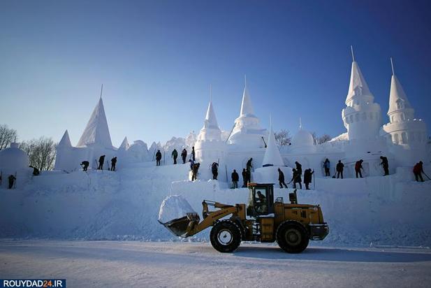 تصاویری از جشنواره مجسمه های شهر یخی هاربین در چین