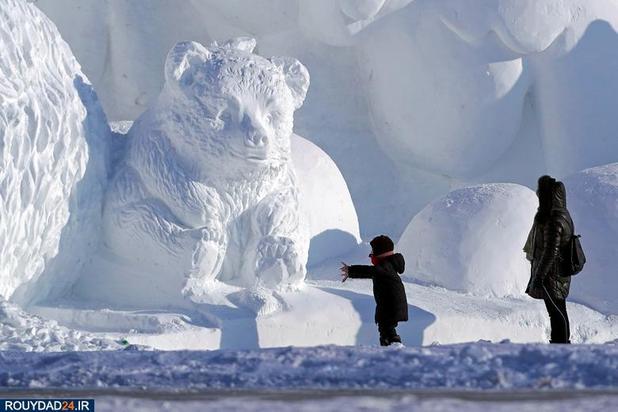 تصاویری از جشنواره مجسمه های شهر یخی هاربین در چین