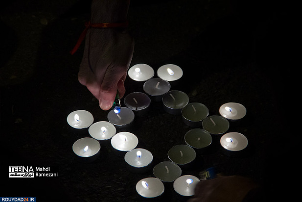 تصاویری از مراسم شام غریبان حاج قاسم سلیمانی در میدان فلسطین