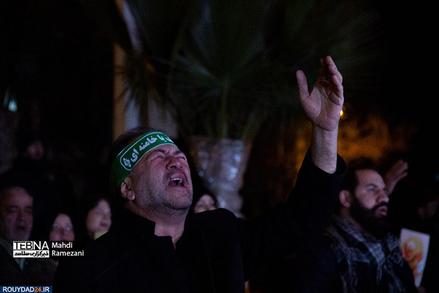 تصاویری از مراسم شام غریبان حاج قاسم سلیمانی در میدان فلسطین
