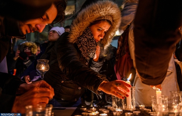 تصاویری از حضور ایرانیان مقیم کانادا در مراسم یادبود قربانیان پرواز اوکراین