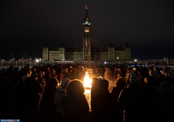 تصاویری از حضور ایرانیان مقیم کانادا در مراسم یادبود قربانیان پرواز اوکراین