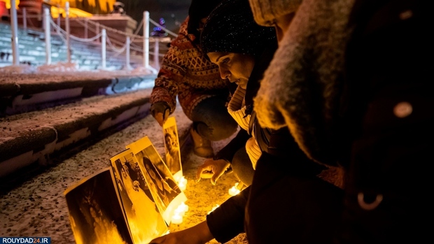 تصاویری از حضور ایرانیان مقیم کانادا در مراسم یادبود قربانیان پرواز اوکراین