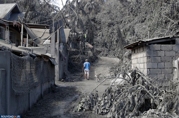 فوران آتشفشان فیلیپین