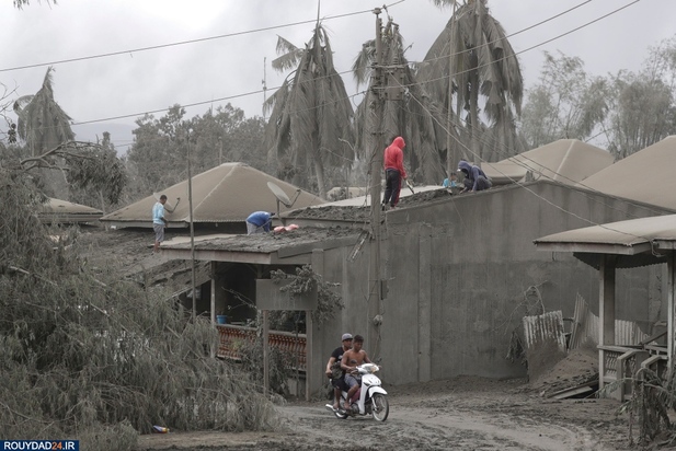 فوران آتشفشان فیلیپین