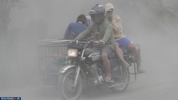 فوران آتشفشان فیلیپین