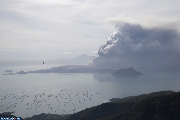 فوران آتشفشان فیلیپین