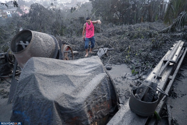 فوران آتشفشان فیلیپین