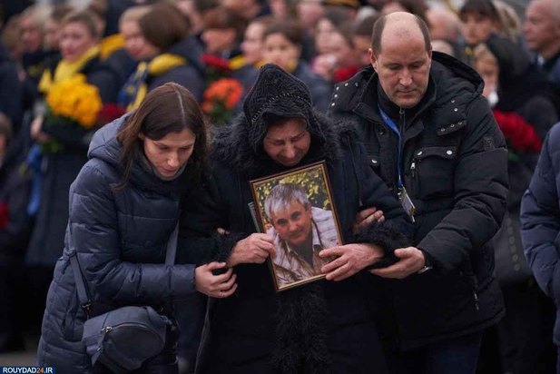 مراسم تدفین قربانیان هواپیمای اوکراینی