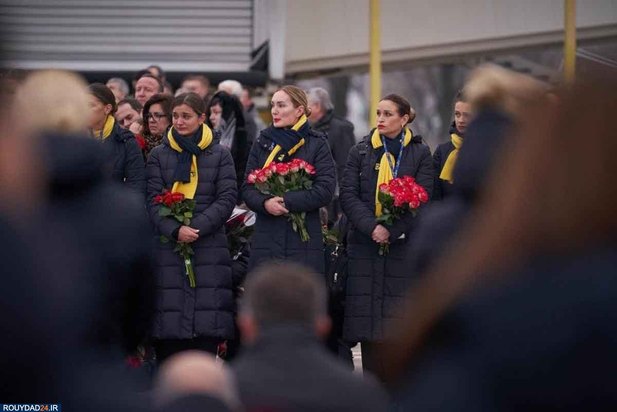 مراسم تدفین قربانیان هواپیمای اوکراینی