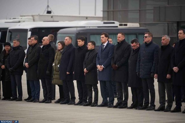 مراسم تدفین قربانیان هواپیمای اوکراینی