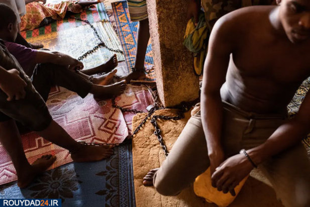 دخیل بستن بیماران روانی کشور آفریقایی غنا در کلیسا