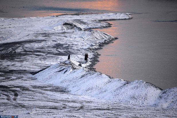 بارش برف در بغداد