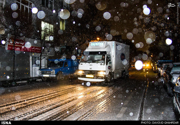 بارش برف در تهران