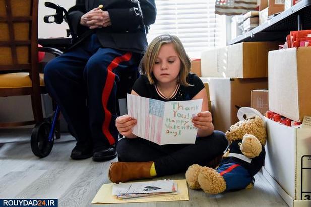 سرباز 104 ساله جنگ جهانی دوم 70000 نامه دوستانه را برای روز ولنتاین دریافت کرد