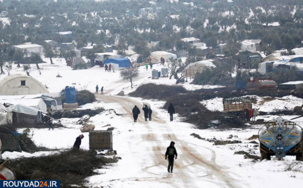 زمستان در اردوگاه ادلب