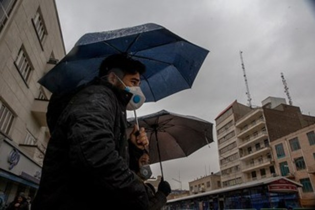 بارش باران در تهران