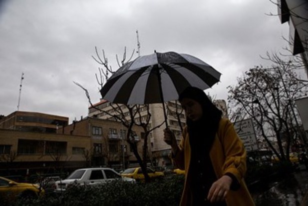 بارش باران در تهران