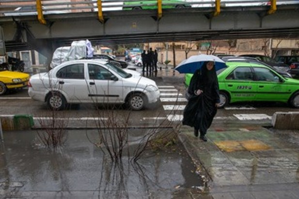 بارش باران در تهران