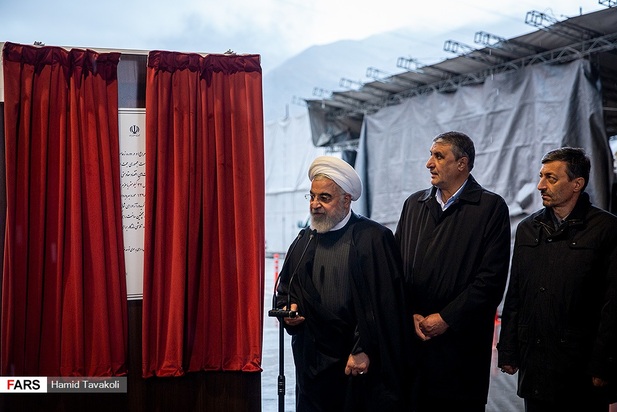 افتتاح آزادراه تهران-شمال با حضور رئیس جمهور