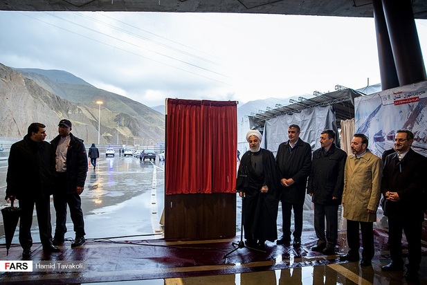 افتتاح آزادراه تهران-شمال با حضور رئیس جمهور