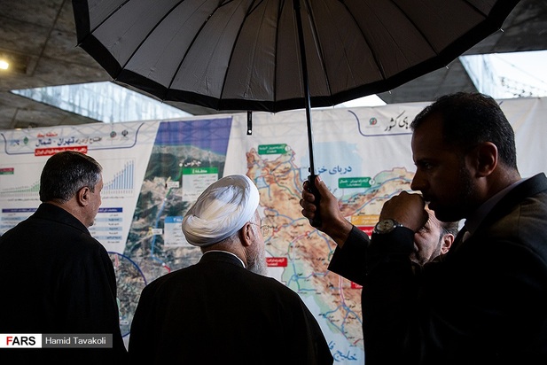 افتتاح آزادراه تهران-شمال با حضور رئیس جمهور