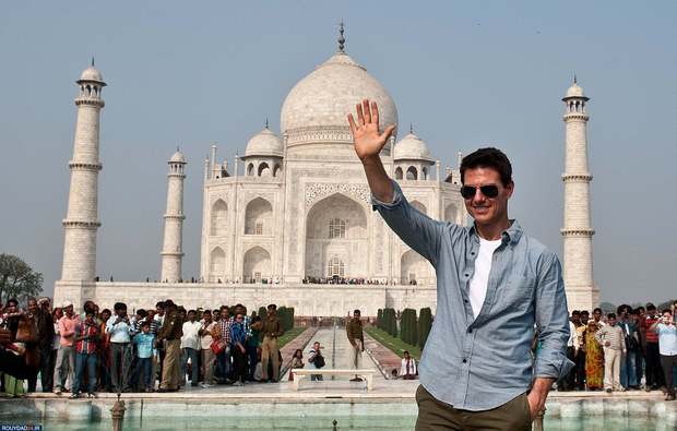 عکس‌های یادگاری سلبریتی‌ها در تاج‌محل
