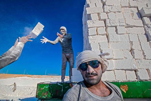 کار در کوههای سفید مصر