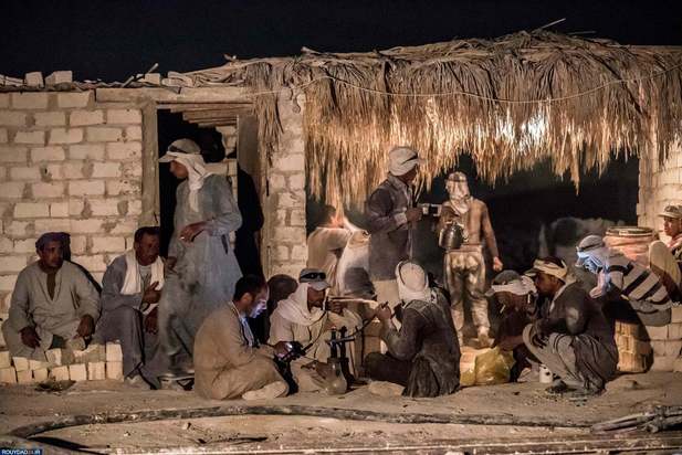 کار در کوههای سفید مصر