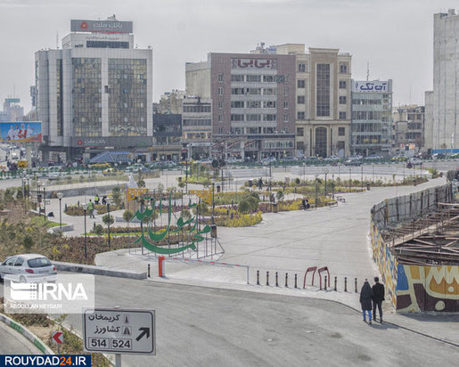 خیابان‌های خلوت تهران بدنبال کرونا