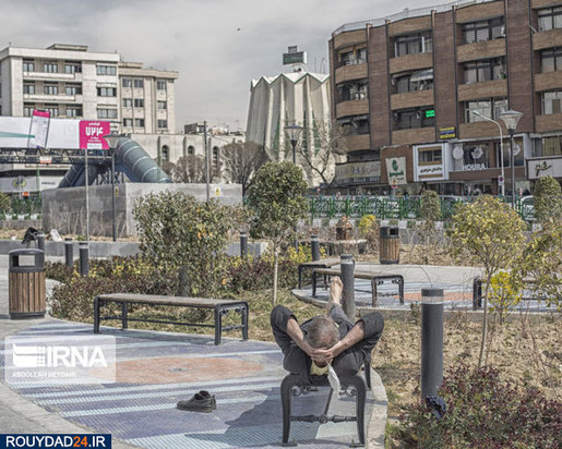 خیابان‌های خلوت تهران بدنبال کرونا