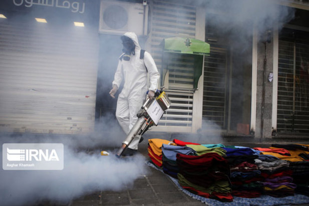 ضدعفونی کردن معابرتهران